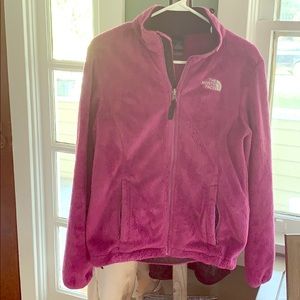 Purple fuzzy North Face